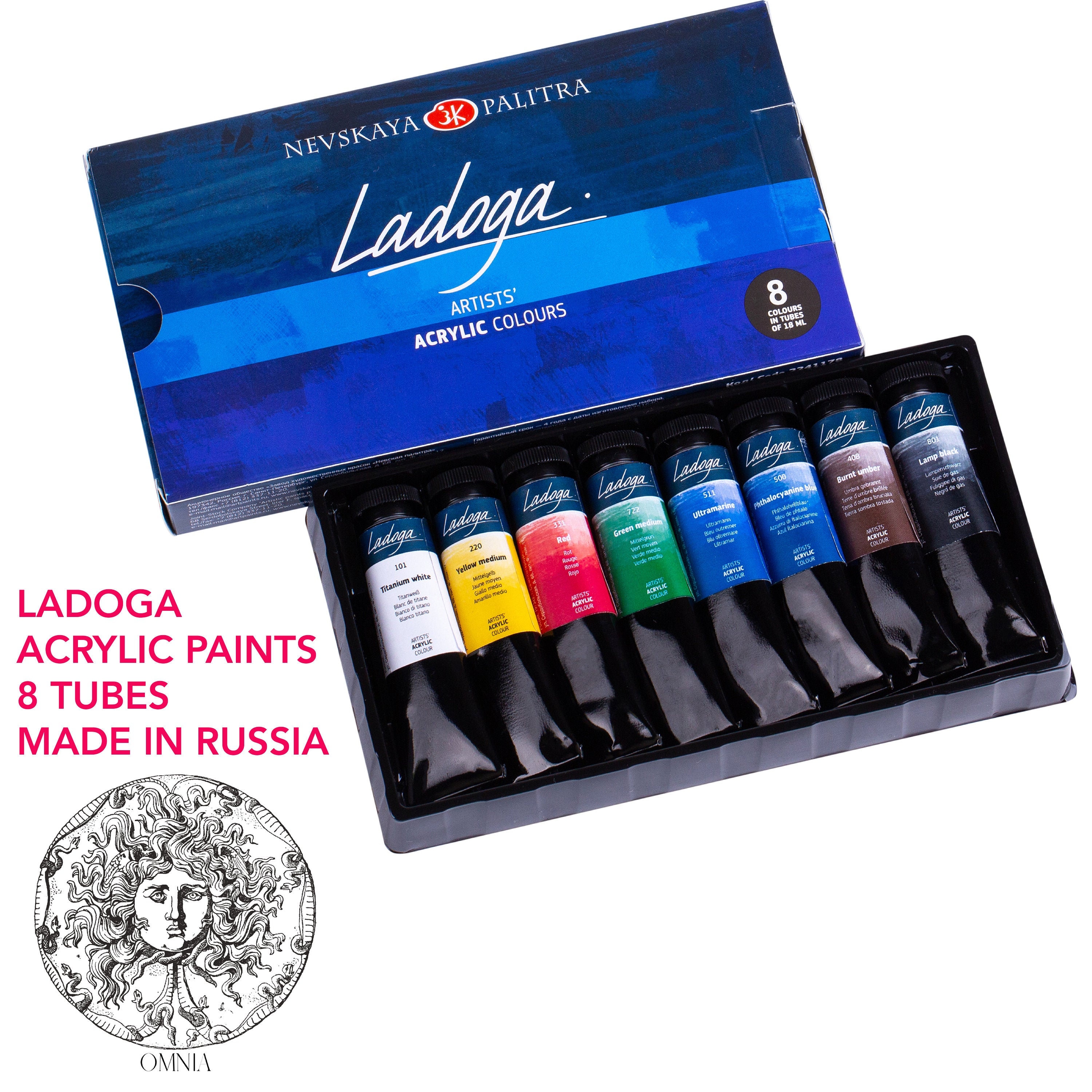 Set of Watercolors Leningrad White Nights Professional Paints 24 Colors  Nevskaya Palitra St. Petersburg Watercolor for Professional Artists 