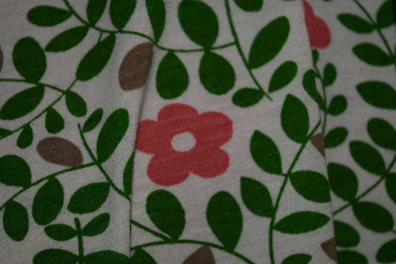 Stretch Jersey Knit Floral Pattern 1 Yard