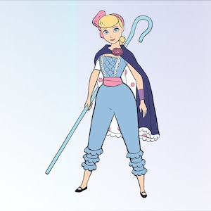 Bo peep doll Svg, Toy Story Bo svg, eps, dxf, png cutfiles, Bo peep cutfile cricut, Toy story 4 character svg, Bo peep iron on transfer file