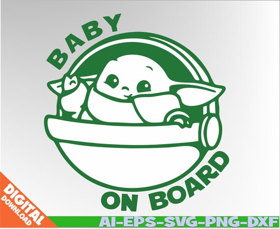 Download Baby Yoda Svg Baby Alien Svg Mandalorian Svg Eps Dxf Png Etsy