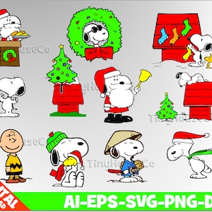 Snoopy svg eps png clipart Snoopy party Snoopy Christmas Snoopy printable Snoopy digital Christmas Peanuts
