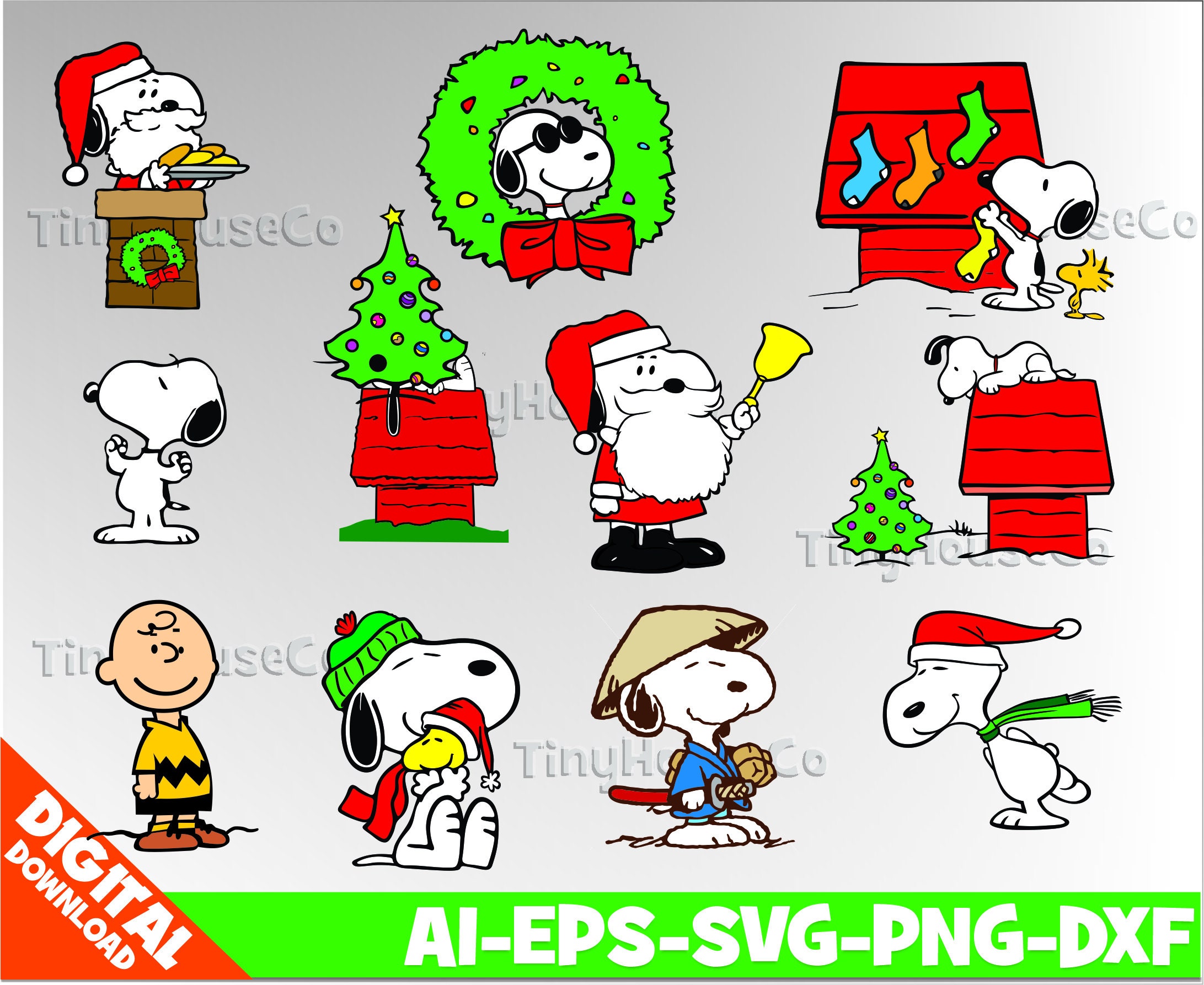Snoopy christmas clipart