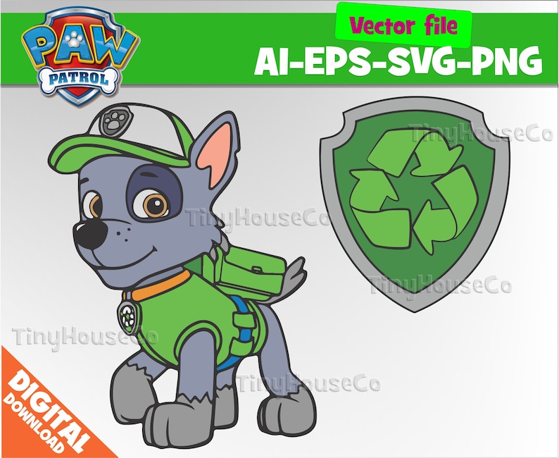 rocky paw patrol svg rocky paw patrol svg