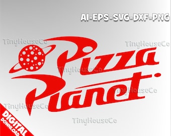Pizza Planet svg eps png Pizza Planet party Toy Story birthday Pizza Planet cricut Toy Story dxf digital Cut files