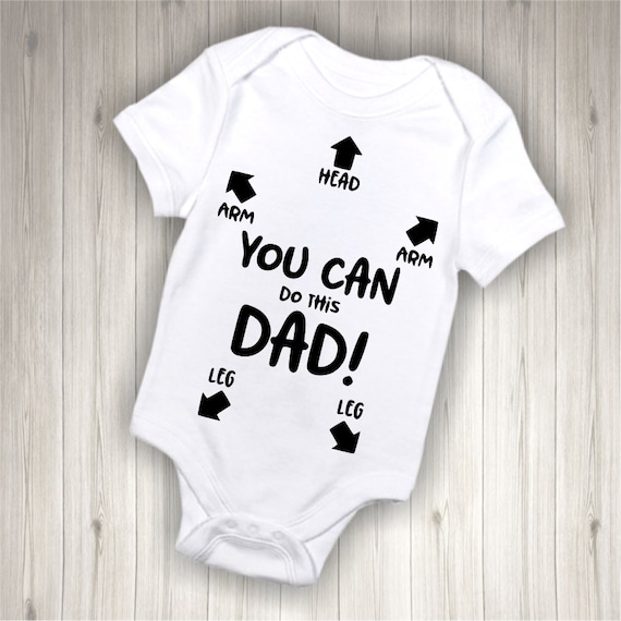 Hacer esto papá puede Linda Divertida Babygrow Bodysuit Varios Colores Disponibles