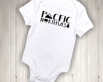 Pacific Northwest - Shirt /  ALL SIZES - Baby -  Adult - Kids - Toddler - Baby Shower Gift - Oregon - Washington - Idaho - PNW