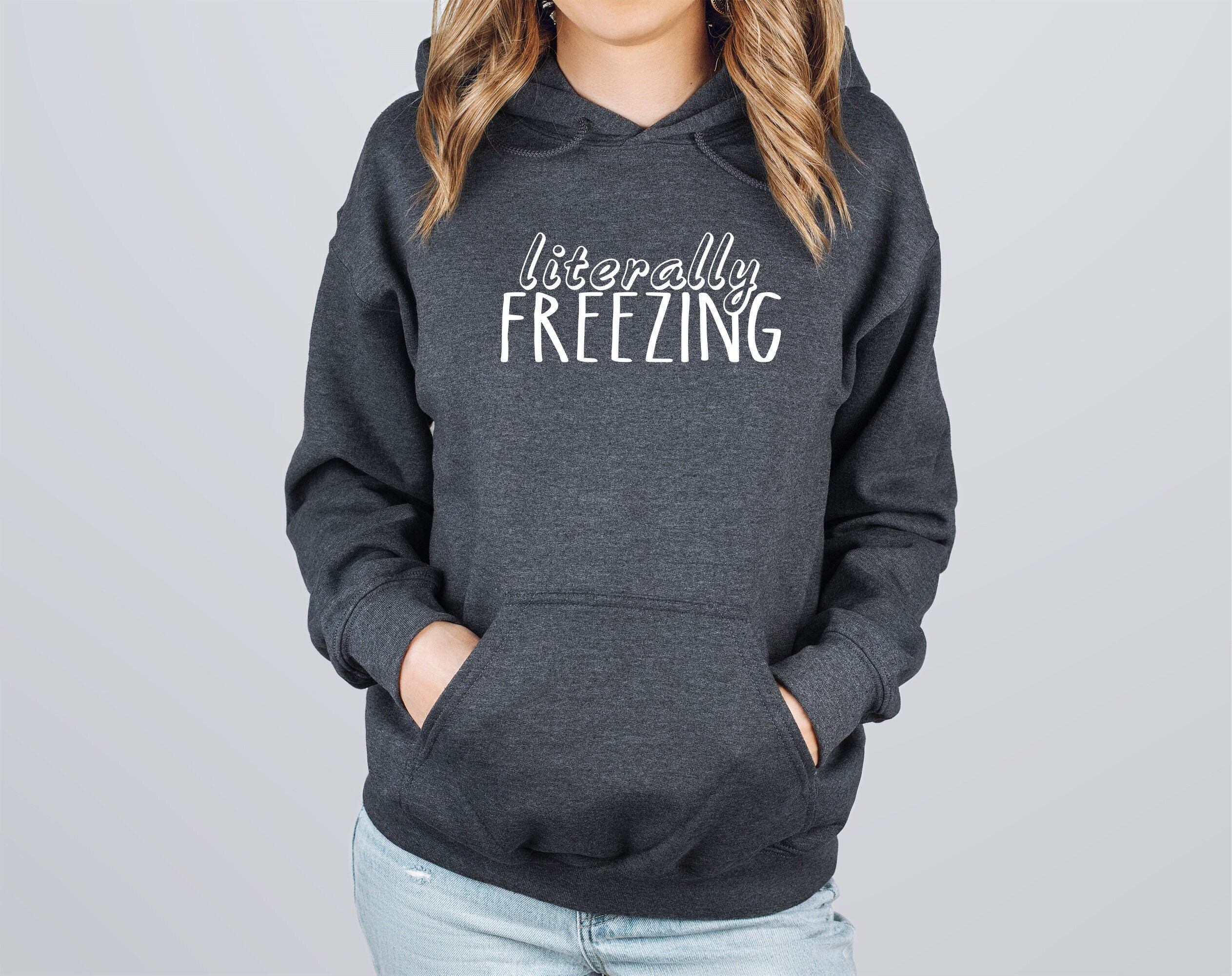 literally freezing sweatshirt