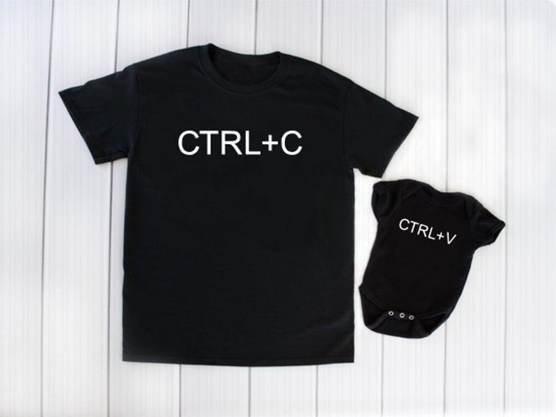ctrl c and ctrl v shirts