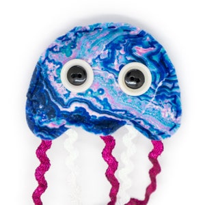 Jellyfish Cat Toys Organic Catnip Cosmic Blue