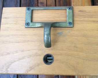 Vintage Library Card Catalog Drawer