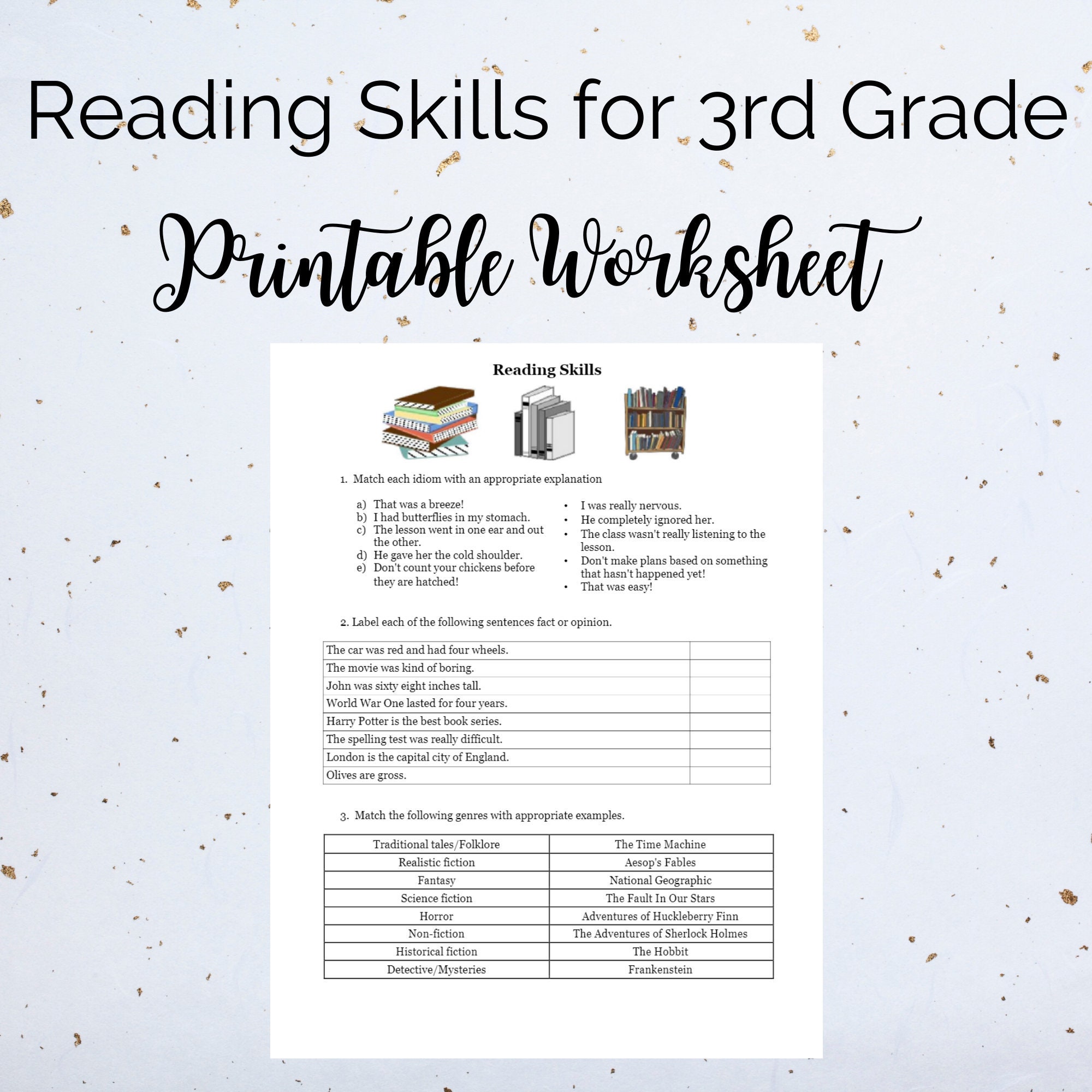Reading Skills for 20rd Grade Printable Reviewer Worksheet  Home-school  Worksheet In Contractions Worksheet 3rd Grade