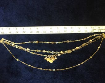 Unique Necklace with Multi Strands