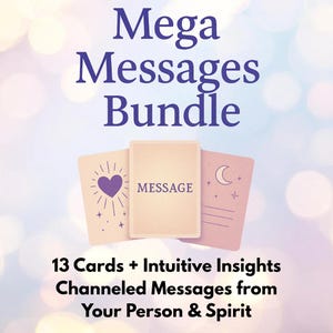 Megabundel: 12 gechannelde berichten van jouw persoon + 1 van Spirit – Soul Connection Love Reading