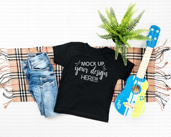 Kids Mockups T-Shirt Mockup Mock Up Black