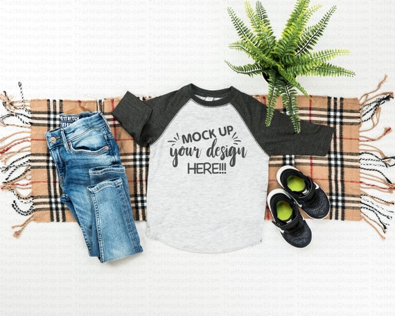 Kids Mockups T-Shirt Mockup Raglan Mockup Shirt Mock