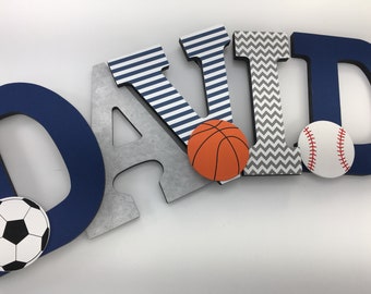 sports wall decor for nursery