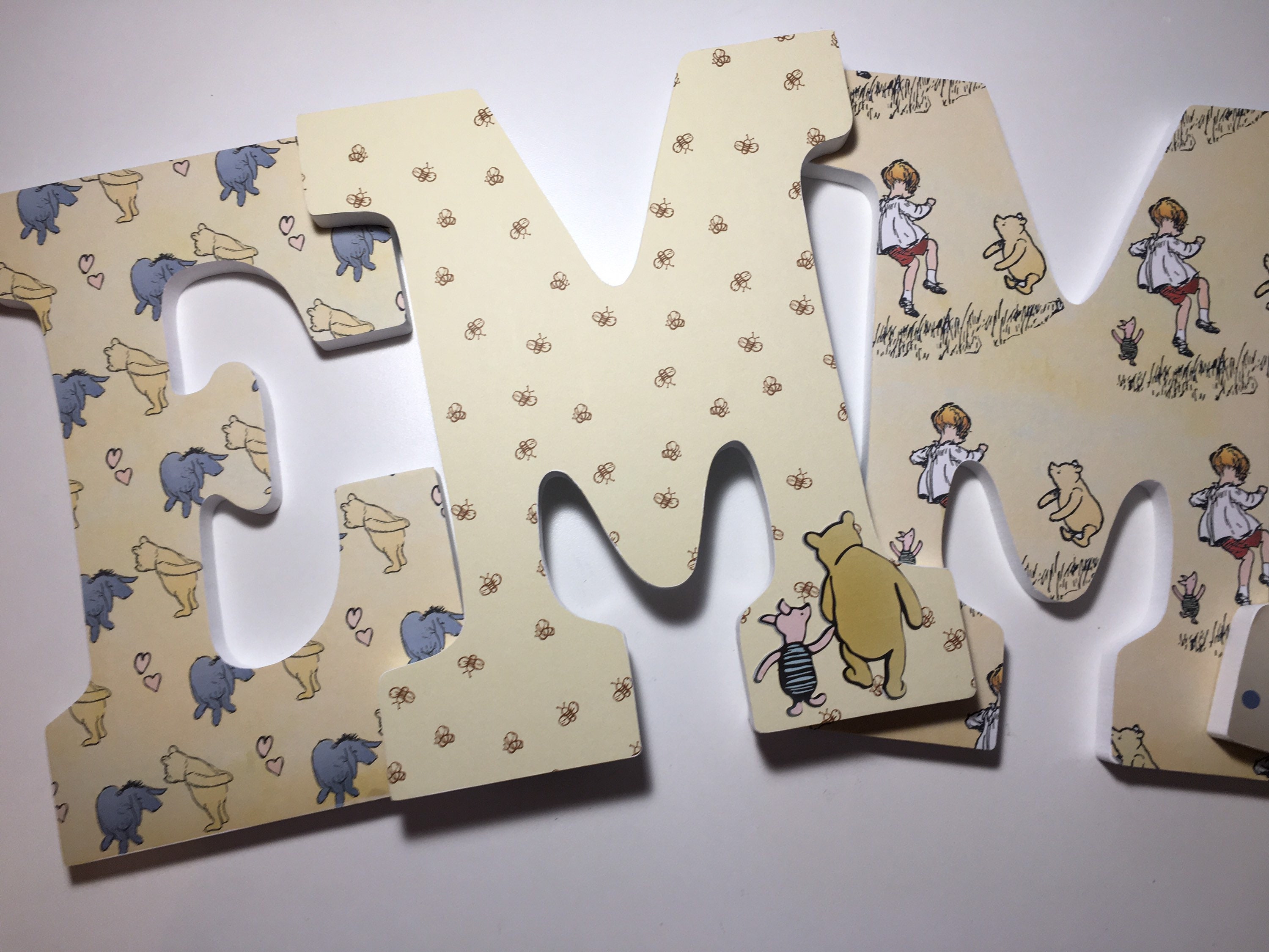 Winnie the Pooh nursery letters Pooh theme nursery Pooh Etsy