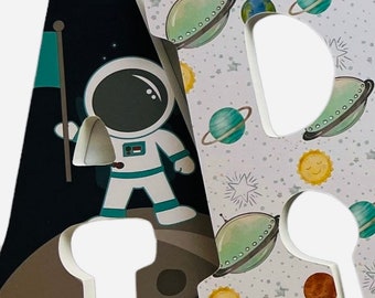 Space Nursery Letters – Galaxy themed name- Astronaut wall letters-Boys personalized name