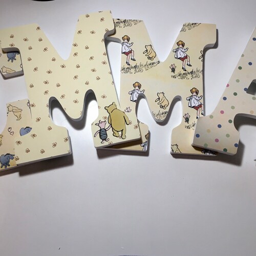 Winnie the Pooh Nursery Letters Pooh Theme Nursery Pooh Etsy