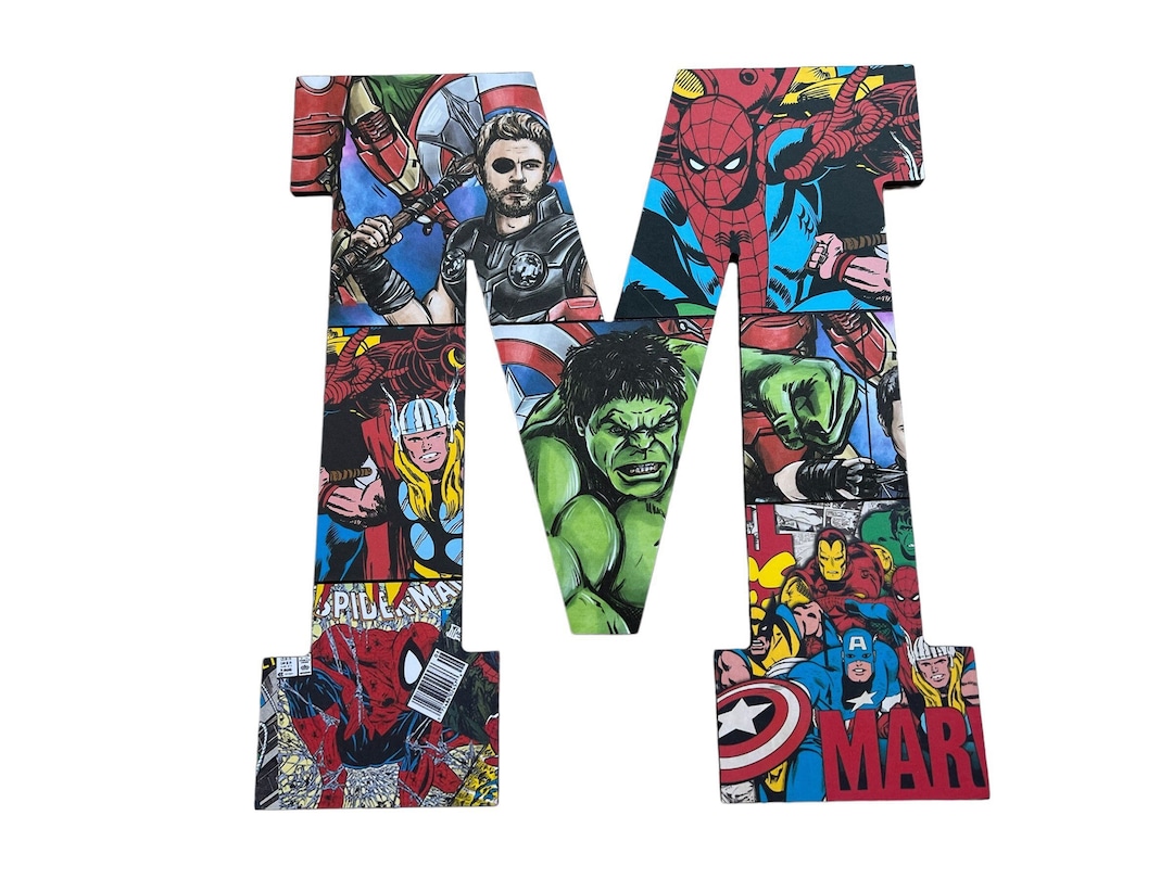 Superhero Wall Letters, Nursery Letters, Nursery Name Sign ,super Hero