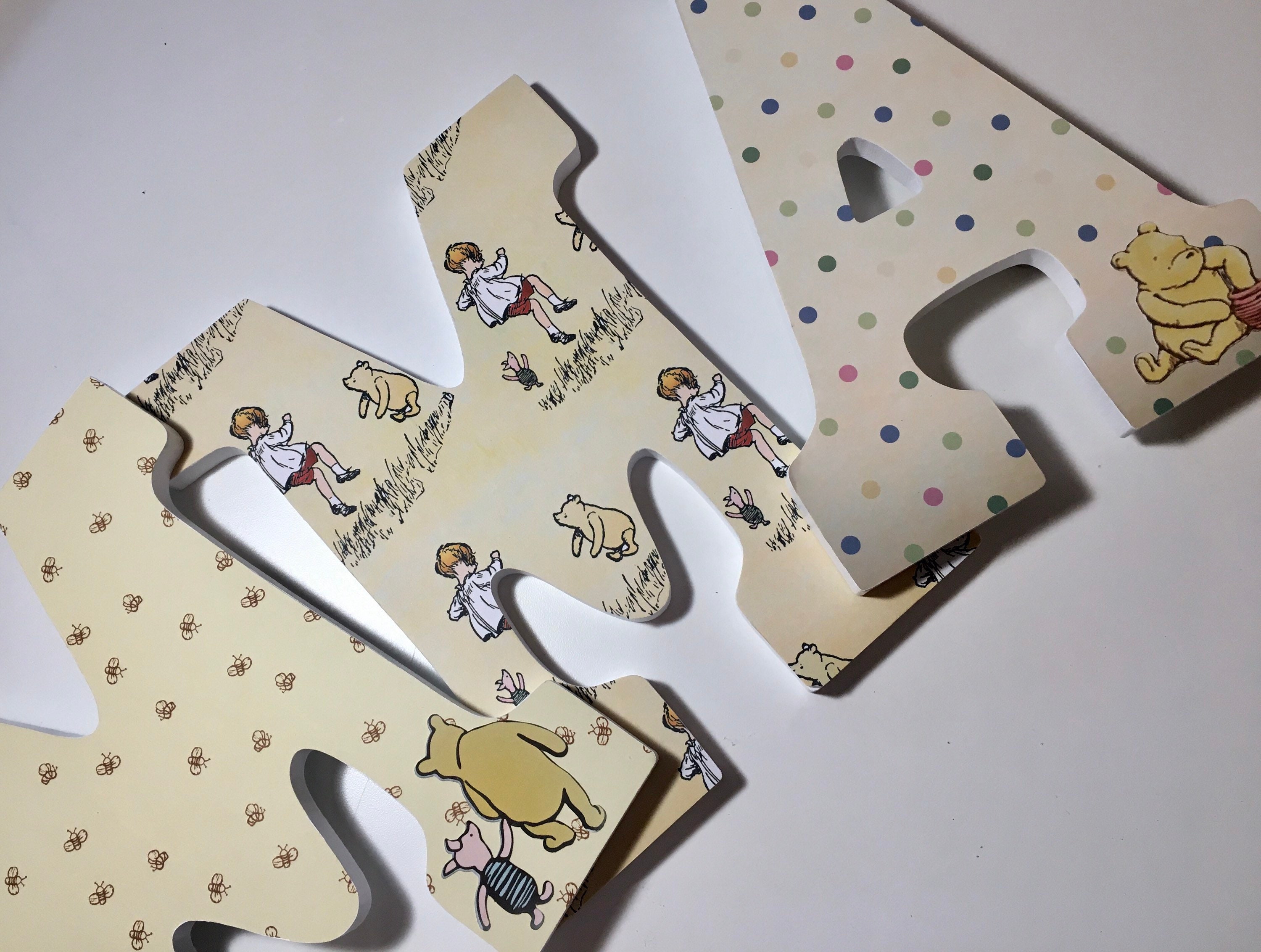 Winnie the Pooh nursery letters Pooh theme nursery Pooh Etsy