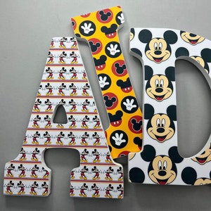 Personalized name sign-Mickey Mouse nursery wall letters -Mickey Mouse nursery decor -Mickey Mouse shower decor- Mickey Mouse gift