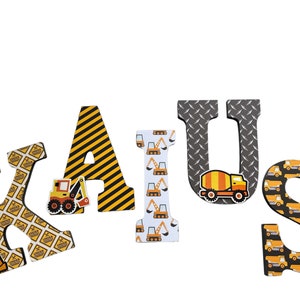 Construction Theme Nursery construction Letters Construction - Etsy