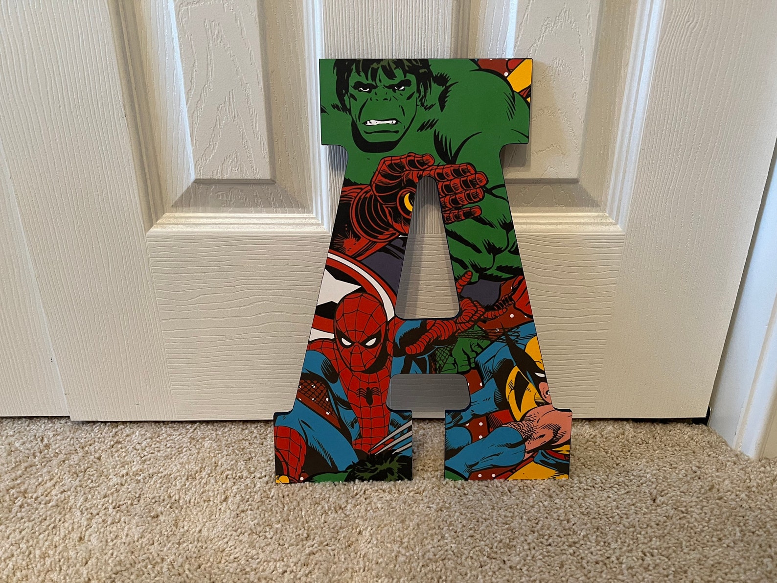 Superhero Wall Letters Nursery Letters Nursery Name Sign Etsy