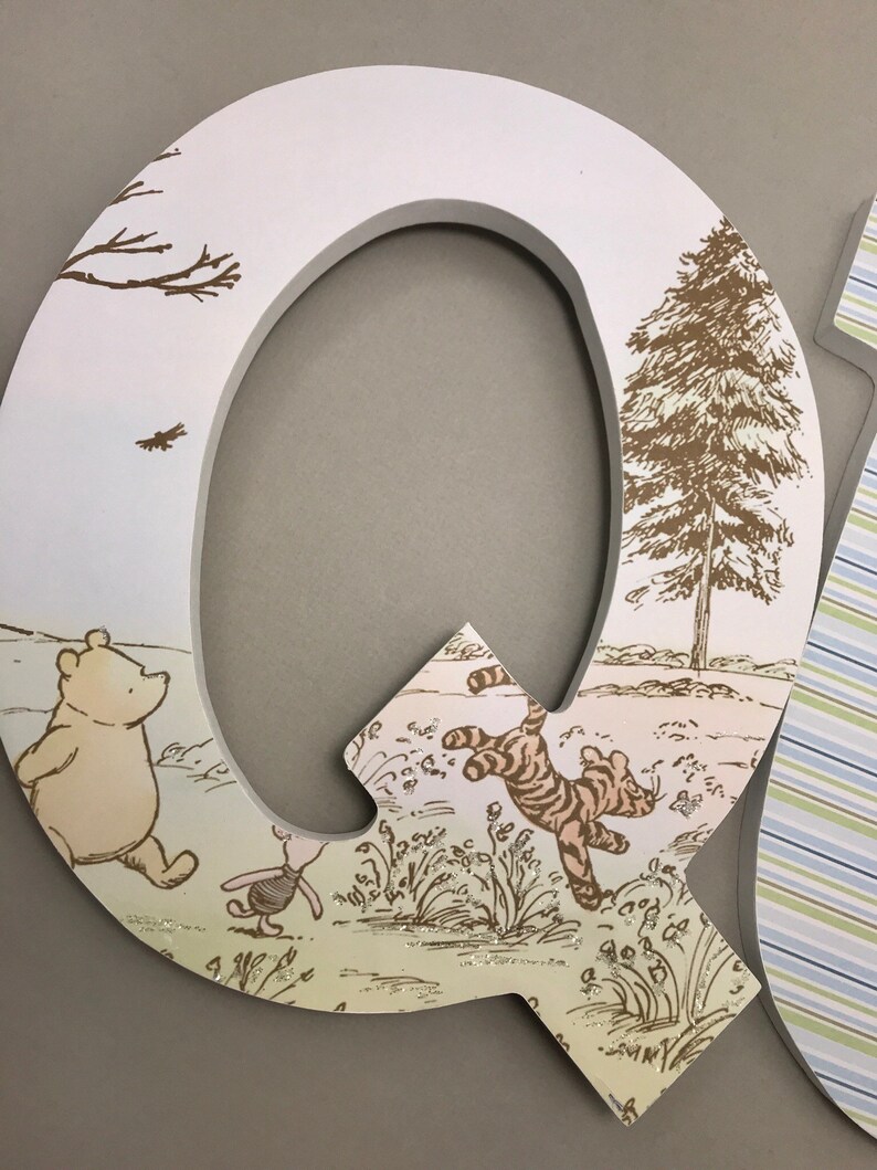 Pooh nursery decor boys winnie the pooh nursery letters boys Etsy