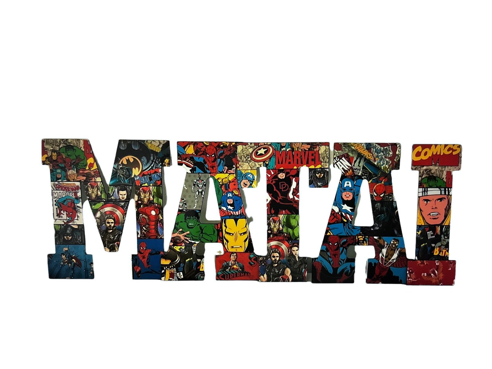 Superhero Wall Letters Nursery Letters Nursery Name Sign Etsy