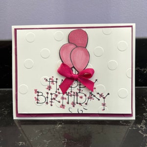 Rich Razzleberry Birthday Balloons Card