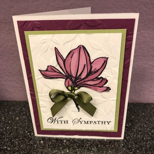With Sympathy Rich Razzleberry Rose Card