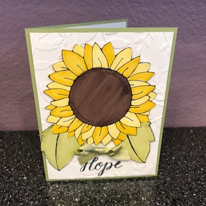 Big Sunflower Hope Card