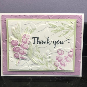 Cherry Blossom Thank you Blank Card