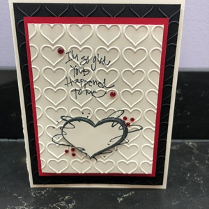 I'm so glad you happened to me Bling Blank Card