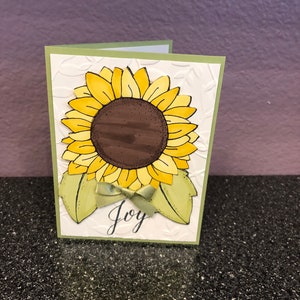 Big Sunflower Joy Card