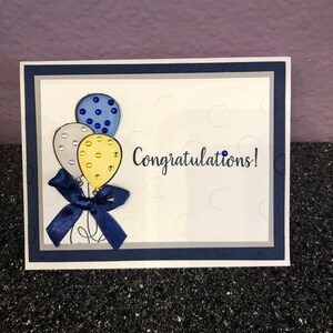 Congratulations Bling Balloons Card