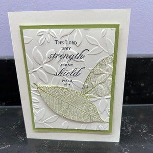 The Lord is my Strength and my Shield Blank Card