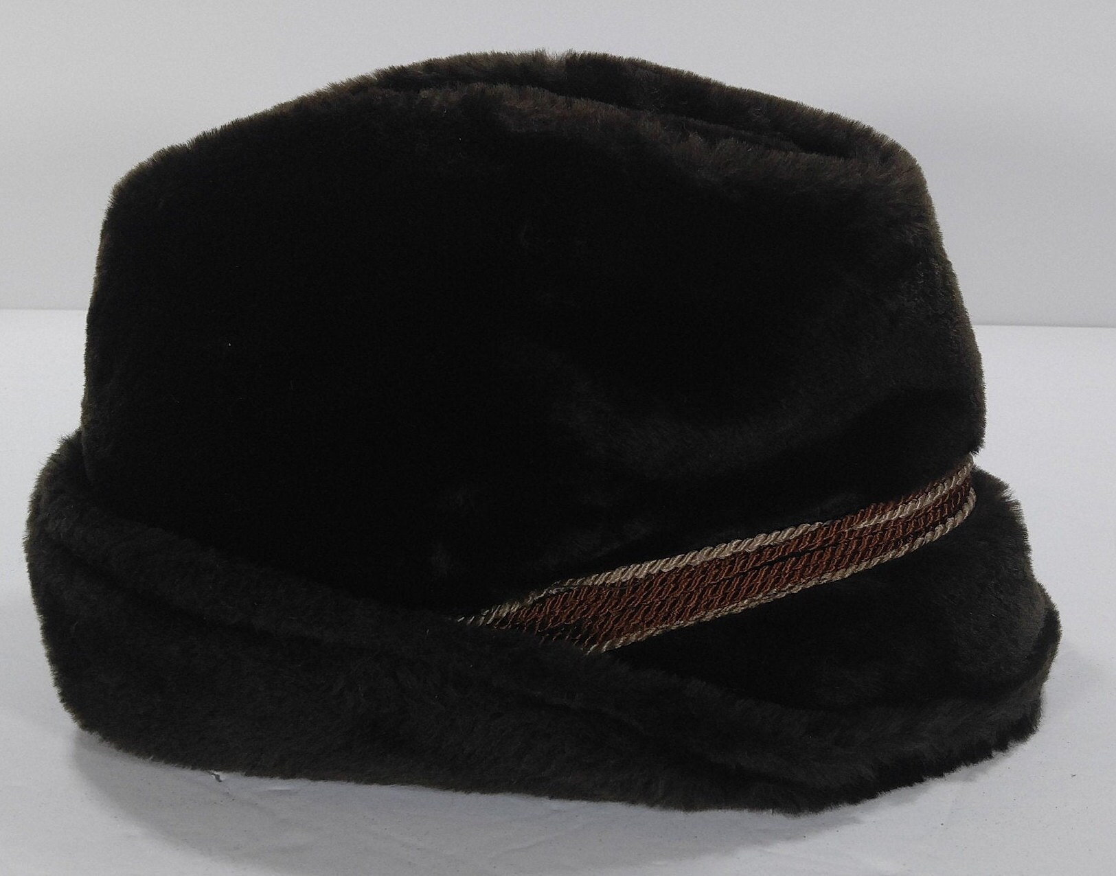 Vintage Costume Faux Mink Fur Bucket Hat | Etsy