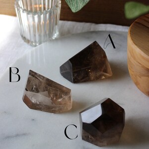 Smoky Quartz Freeforms High-Quality Polished Freeform Smoky Quartz Crystals