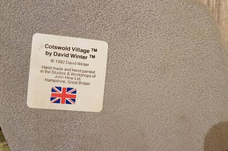 David Winter COTSWOLD VILLAGE 1982 Vintage 38 years Rare Etsy