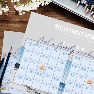 Family Reunion Bingo | Set of 30 Printable Bingo Cards