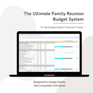 The Ultimate Family Reunion Budget Spreadsheet System (Google Sheets) – 8-Tab Expense & Fundraiser Tracker