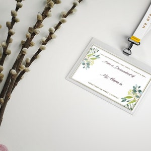 Custom Made-to-Order Family Reunion Name Tags for Family Reunion Lanyards