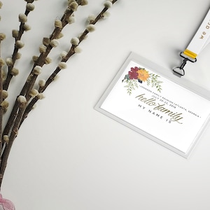 Custom Printable Family Reunion Name Tags | Family Reunion Lanyards