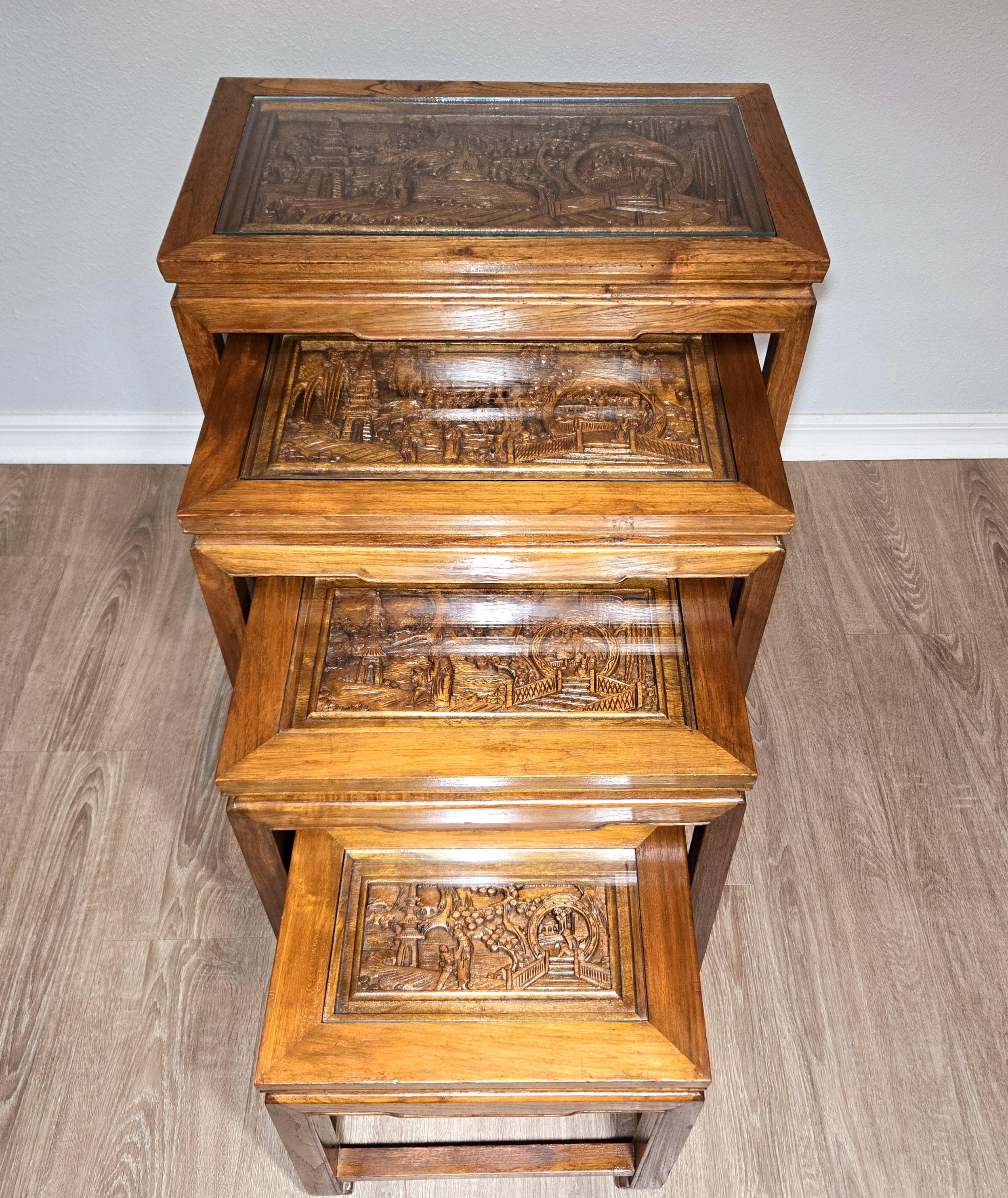 Nesting Tables Vintage Wood - Etsy
