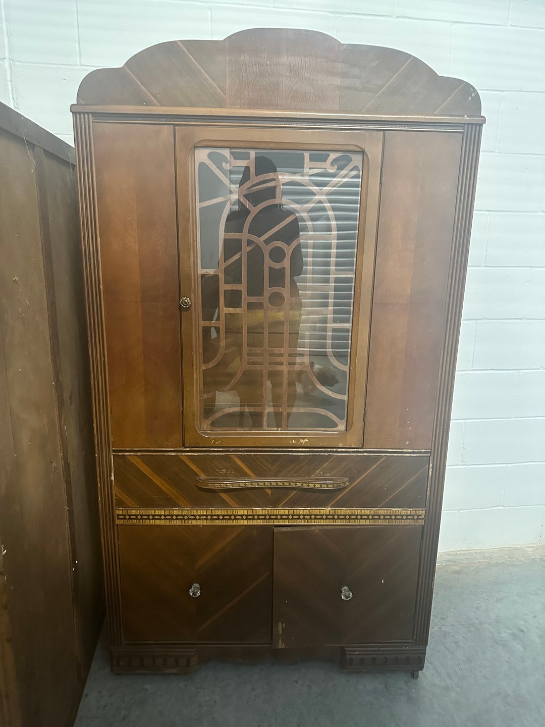 Art Deco Waterfall China & Side Buffet Table Antique Etsy