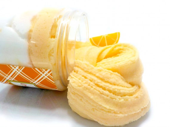 Orange Creamsicle Cloud Cream Slime Cloud Cream Layered