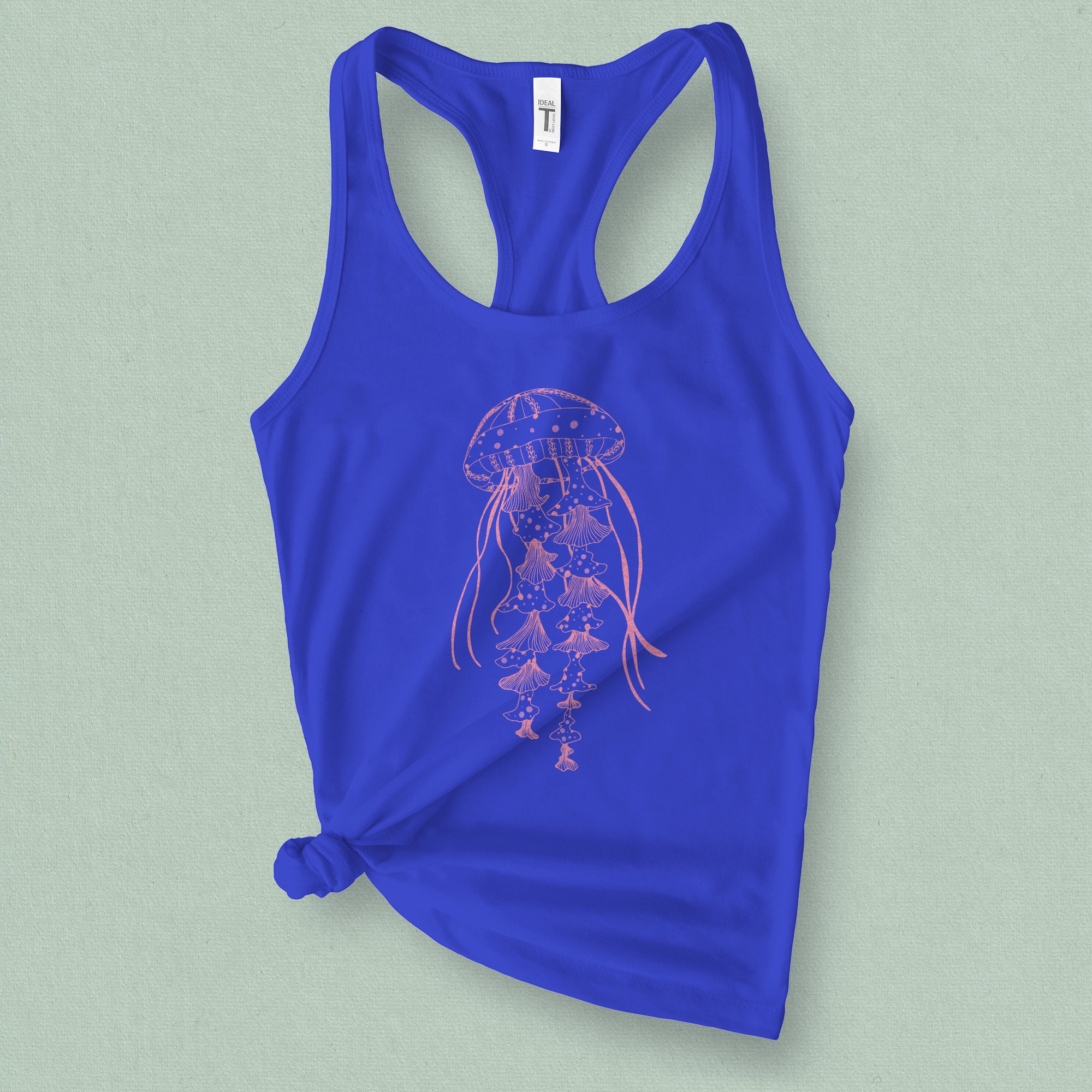 トップス meltthelady jellyfish tank tops Jellyfish Tank Top - Jellyfish Shirt - Nautical Tank Top