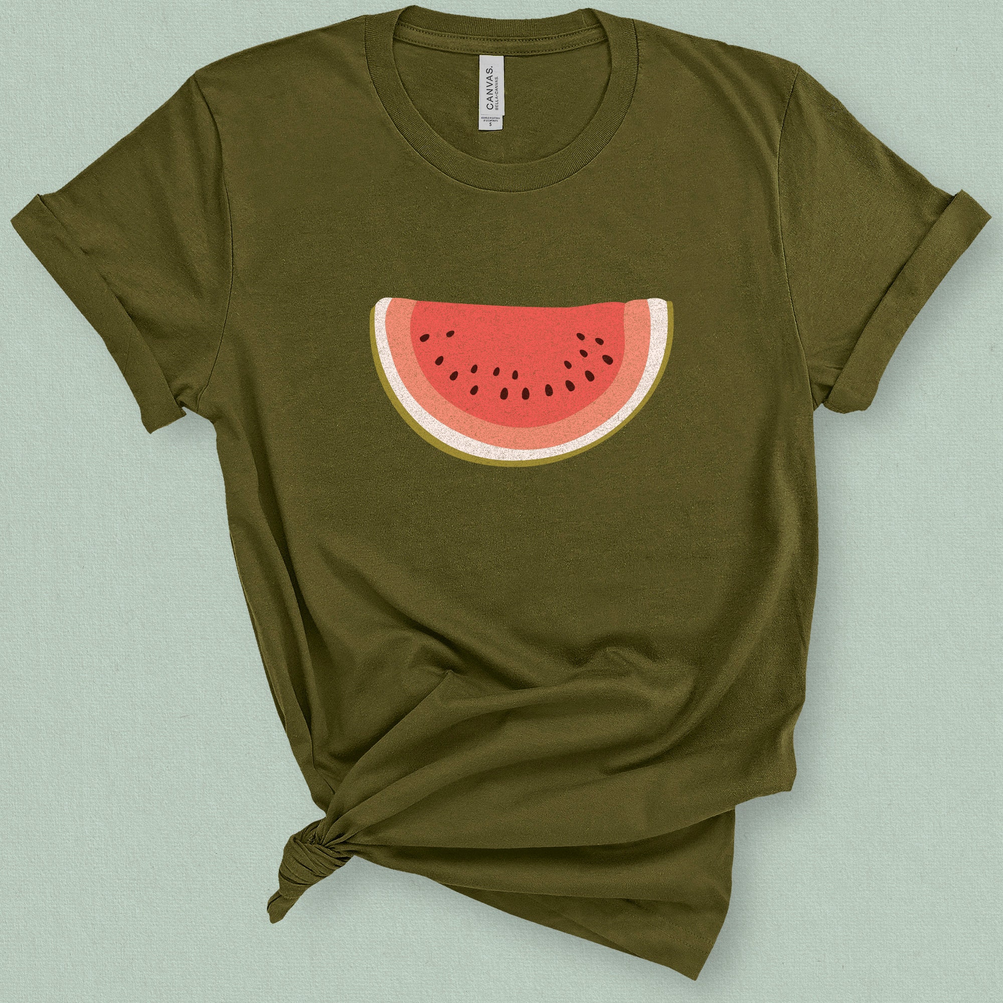 Minimal Watermelon Graphic T-shirt for Women Fun Retro | Etsy
